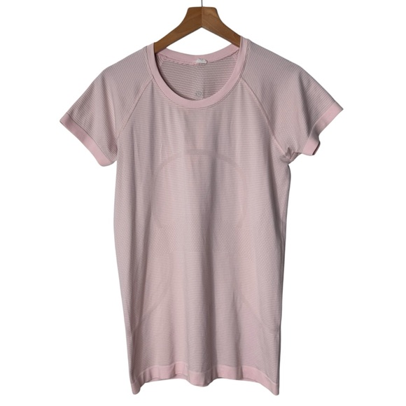 Lululemon Swiftly Tech Short Sleeve Shirt 2.0 Pink Womens 8 Running Top - Picture 1 of 7